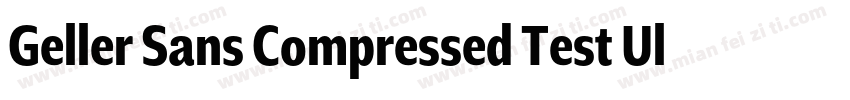 Geller Sans Compressed Test Ultra字体转换